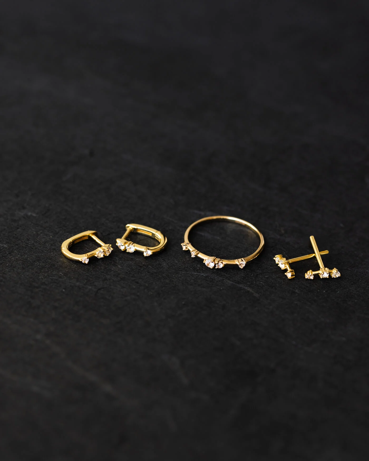 Astra Diamond Bar Studs - Image 3