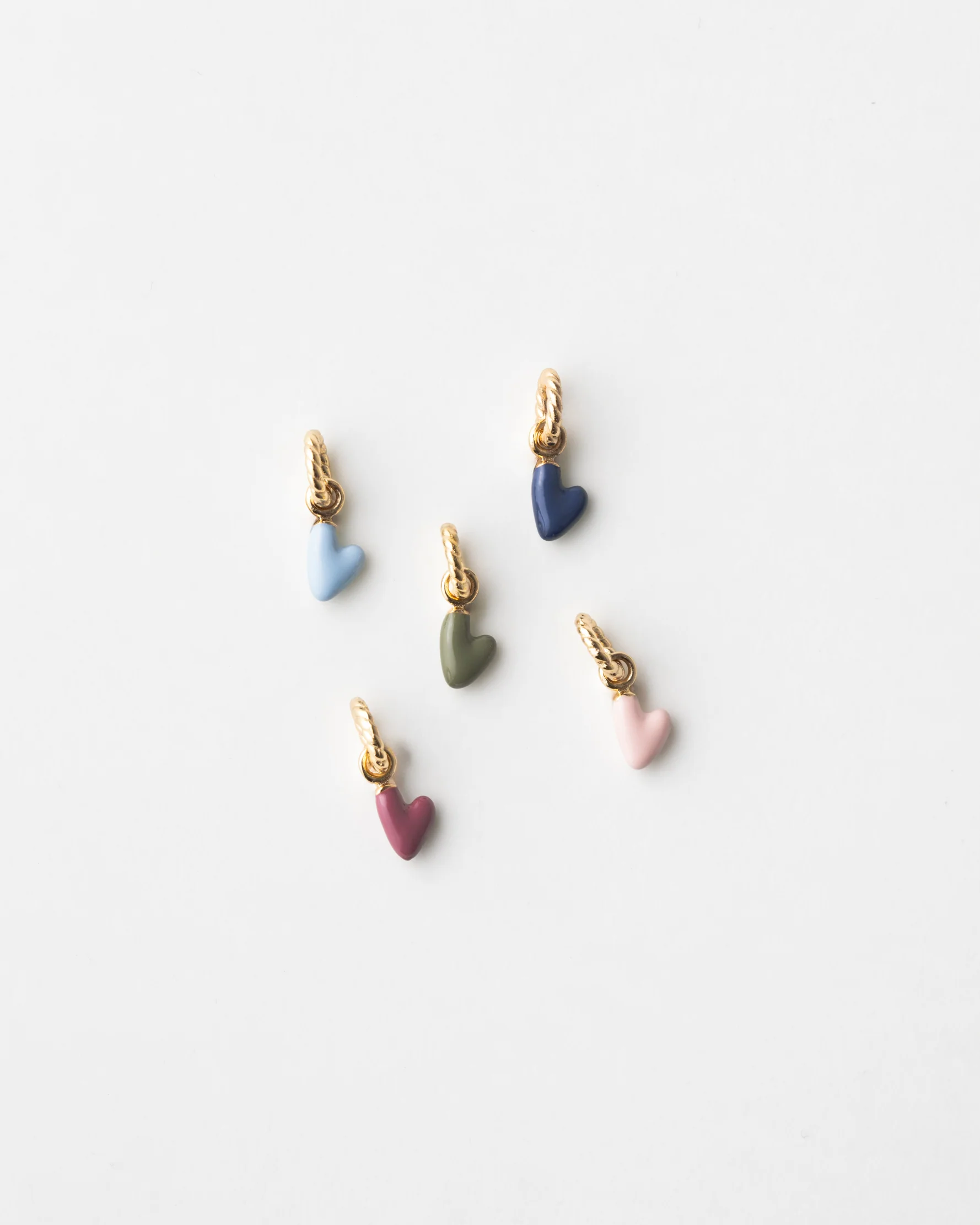 Aura Enamel Heart Charm