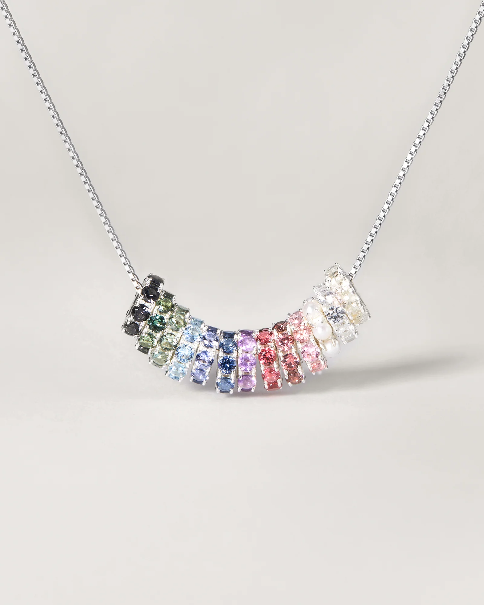 Aura Birthstone Bead Necklace - Image 2