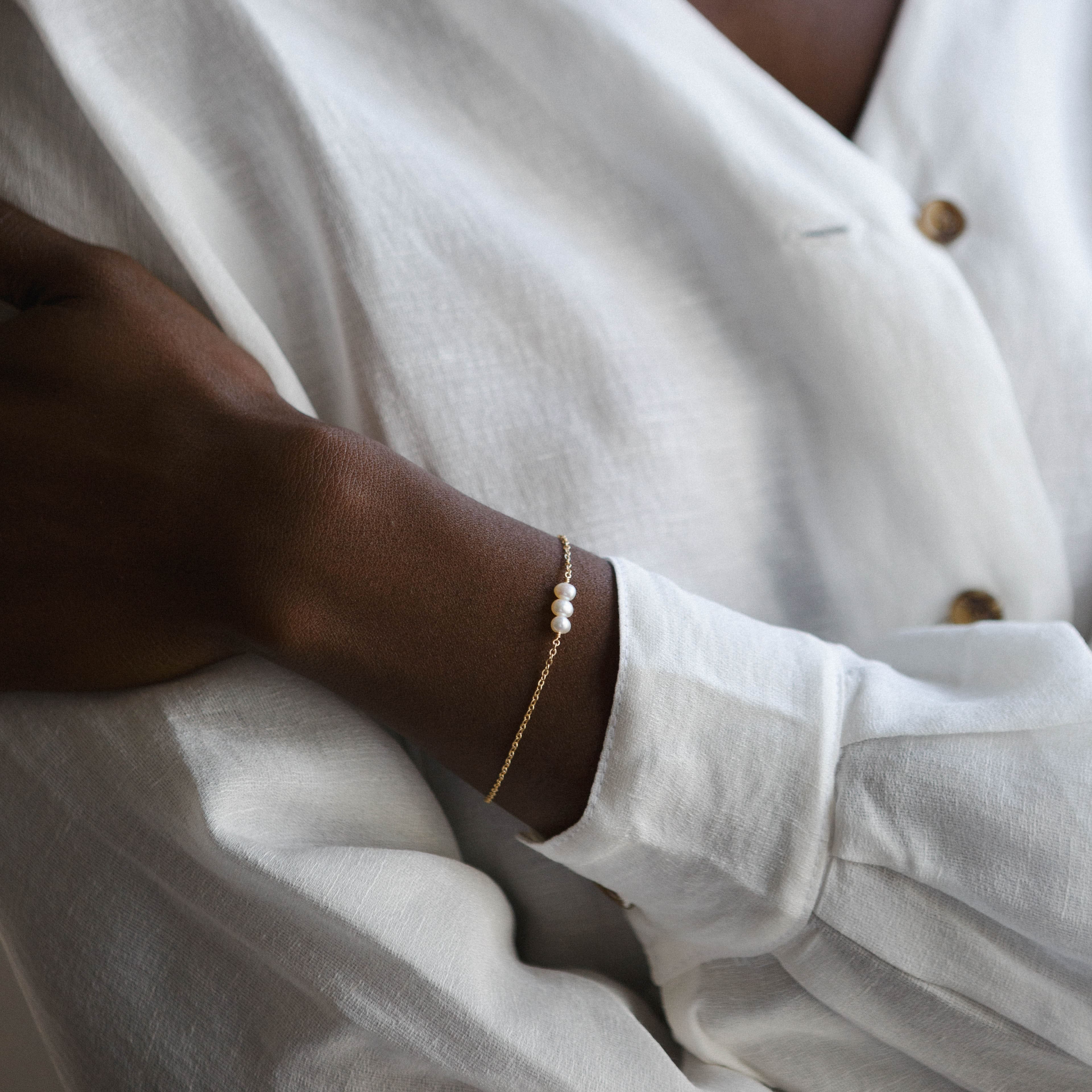 Ohana Bracelet - 14k Solid Gold - Image 4