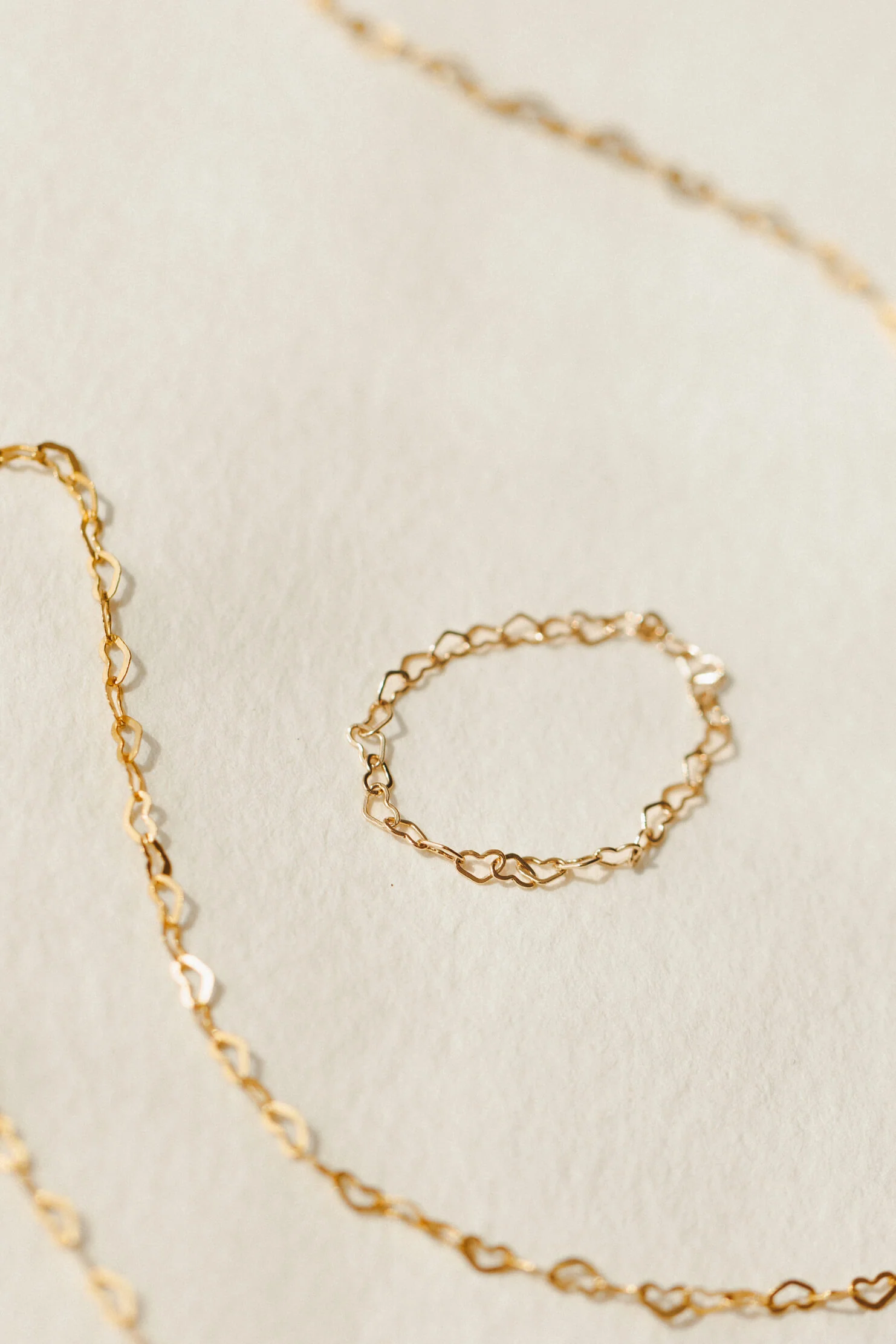Dainty Heart Chain Ring - Image 5