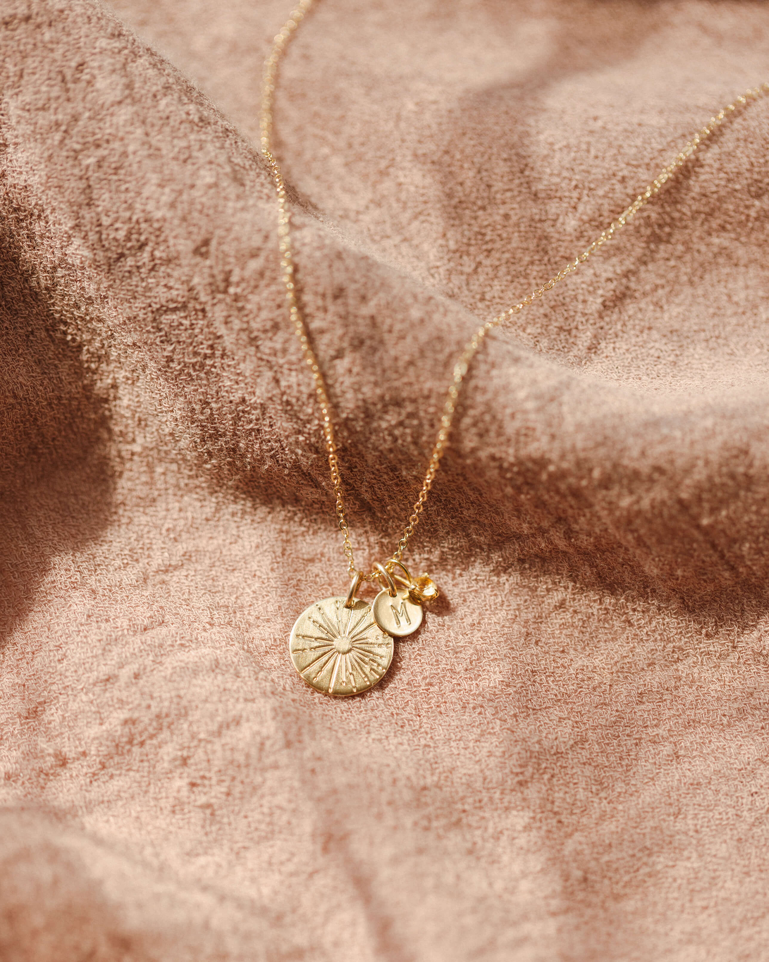 Extra Solid Gold Aura Birthstone Charm - Image 9