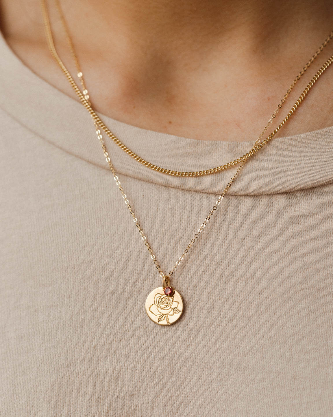 Flora Birthstone Necklace - Image 4