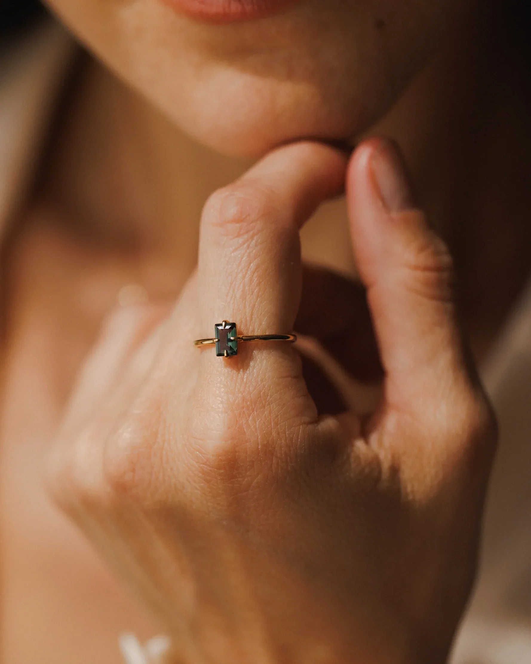 Gold Grand Baguette Ring - Image 7