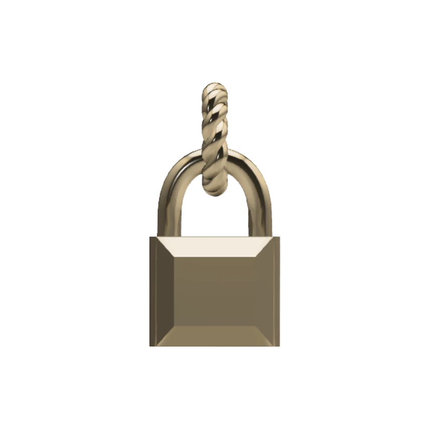 Initial Padlock Charm - Image 8