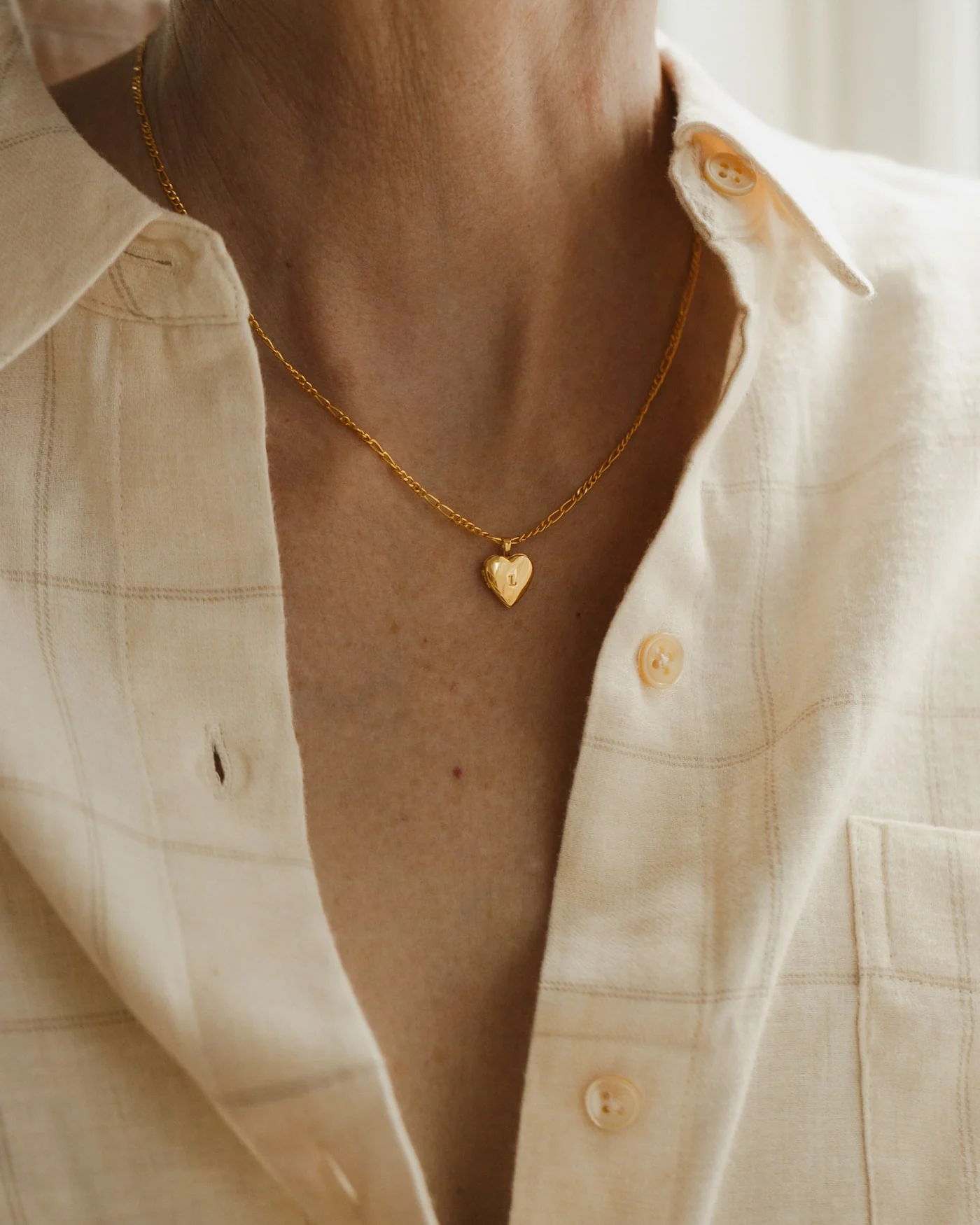 Micro Heart Locket Necklace - Image 5