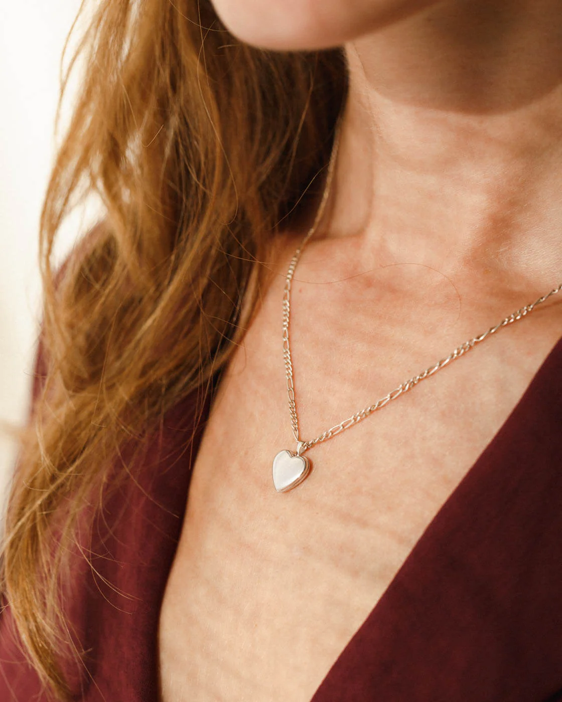 Micro Heart Locket Necklace - Image 9