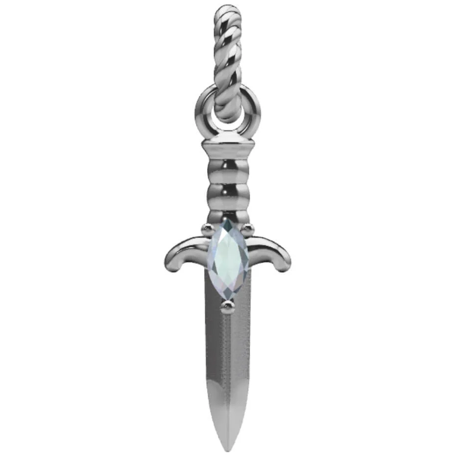 Moonstone Dagger Charm - Image 10