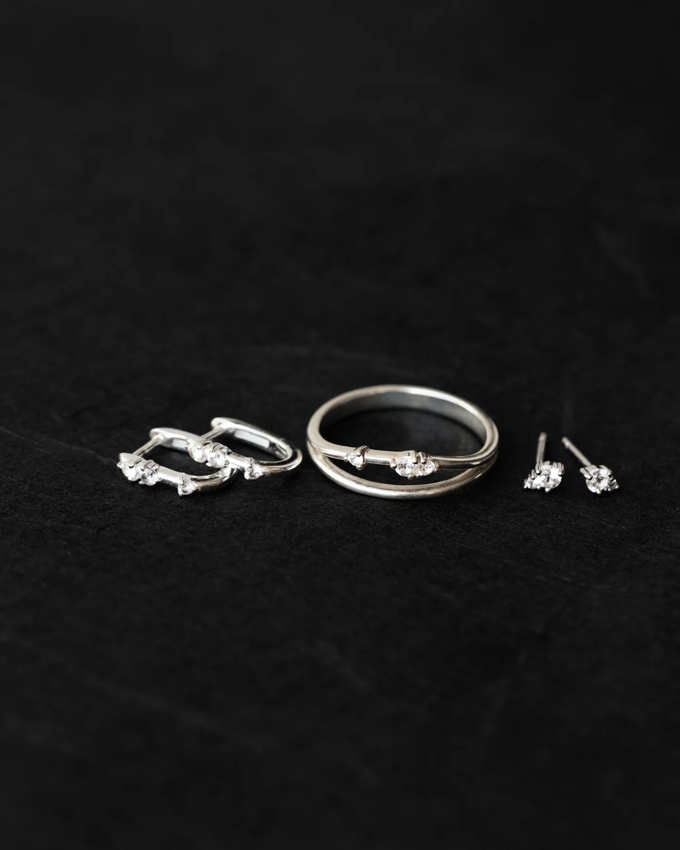 Morningstar White Sapphire Studs - Image 5