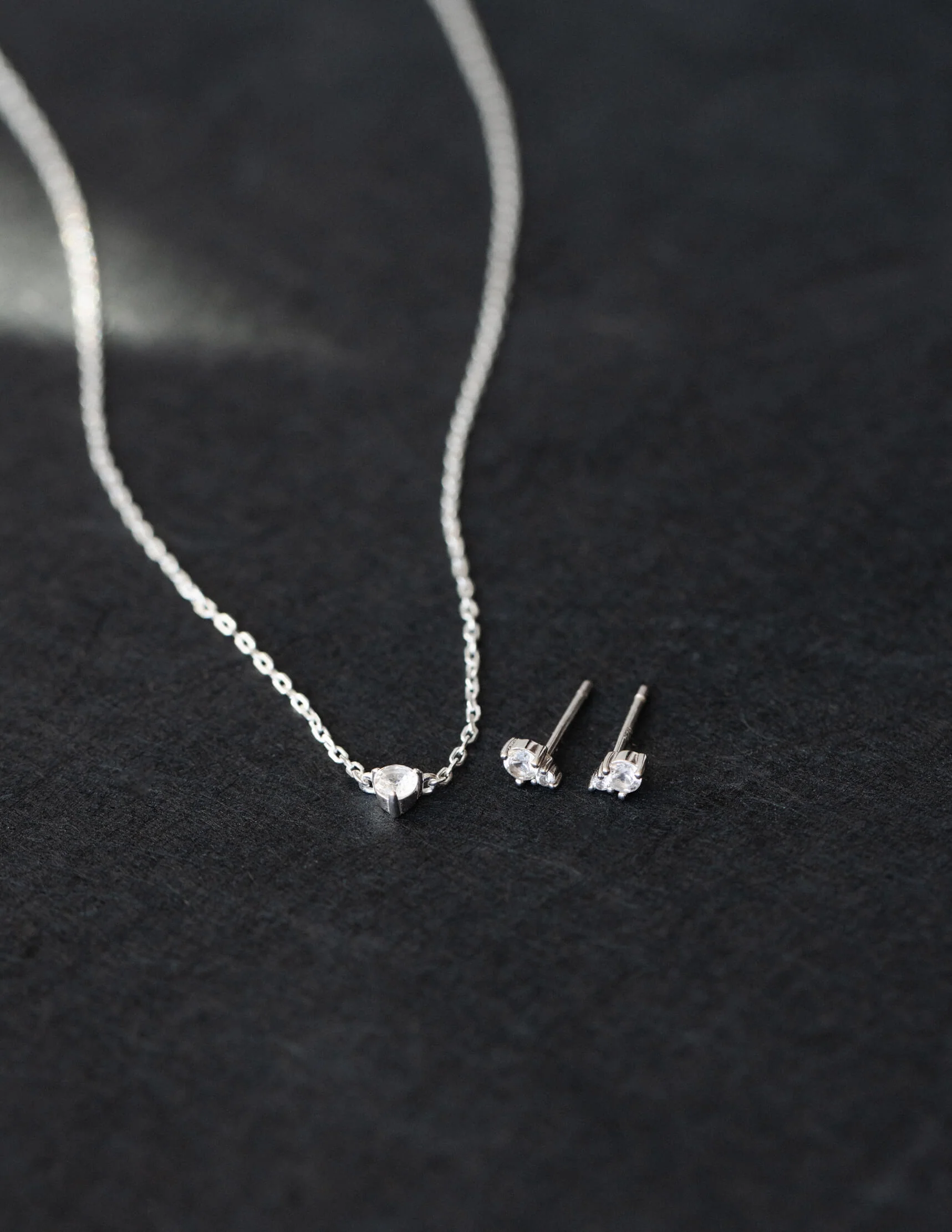 Morningstar White Sapphire Studs - Image 6