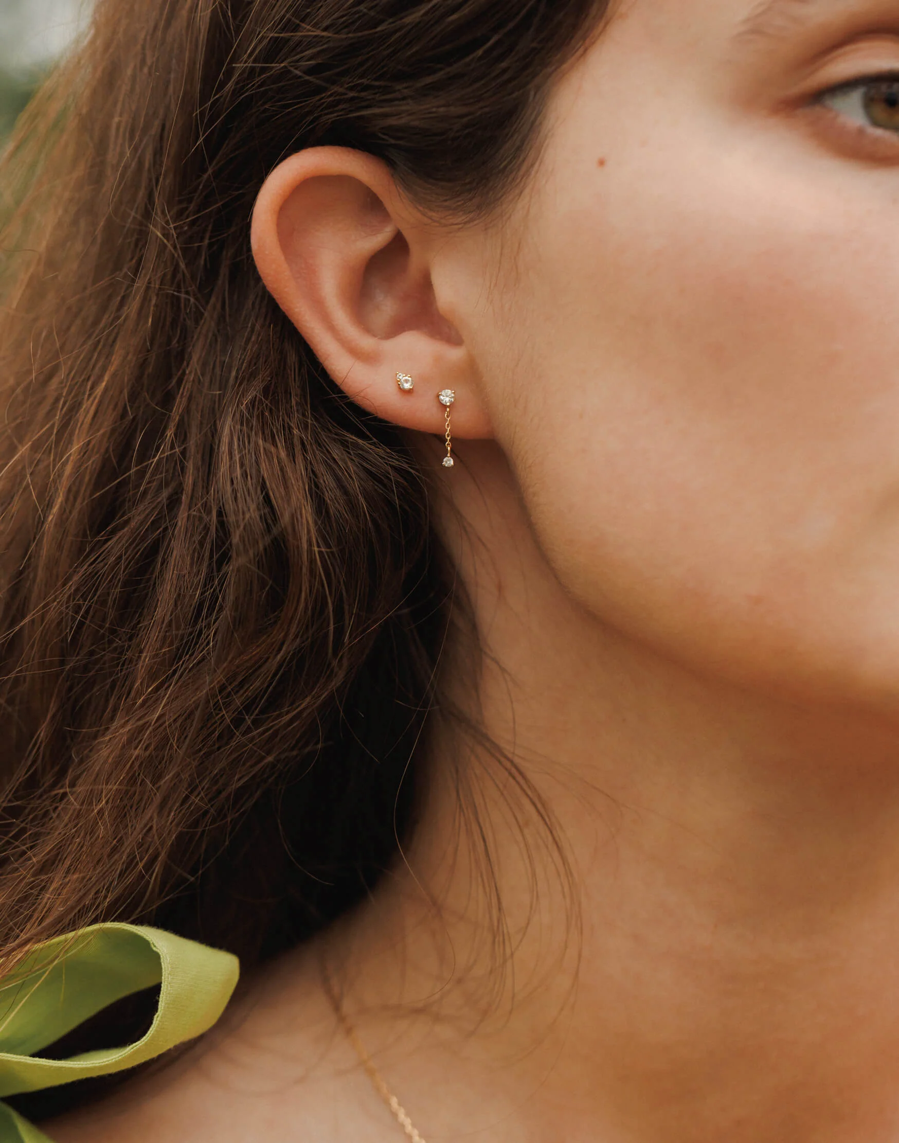 Morningstar White Sapphire Studs - Image 7