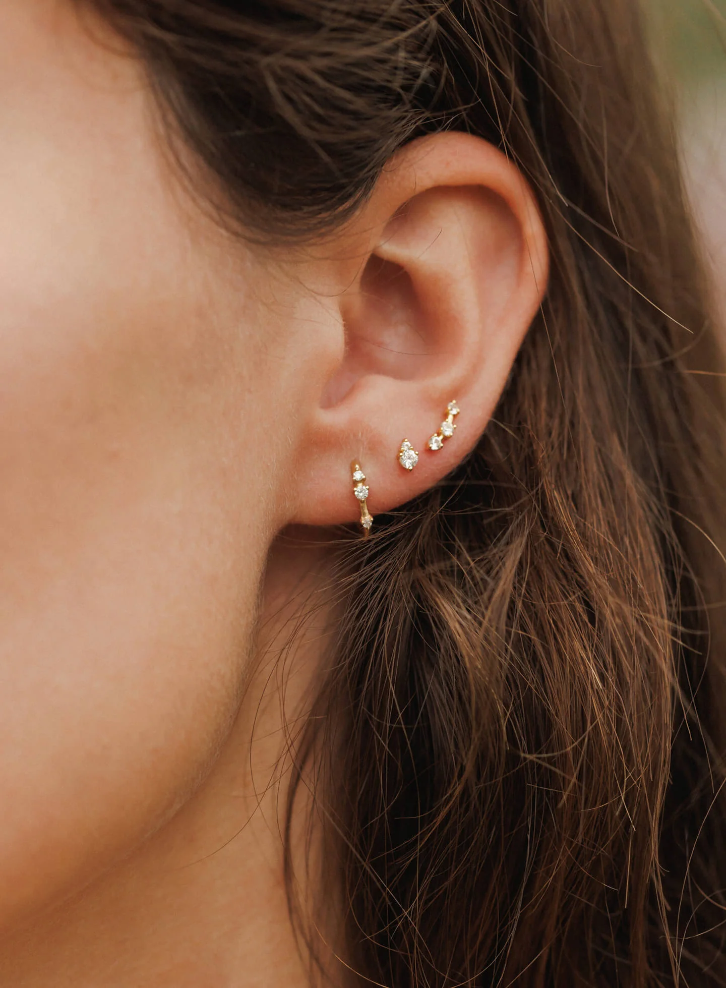 Morningstar White Sapphire Studs - Image 9