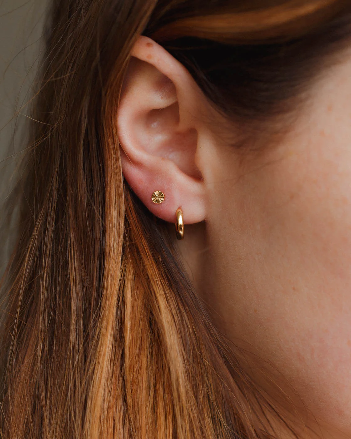Olivia Huggie Hoops - Image 4