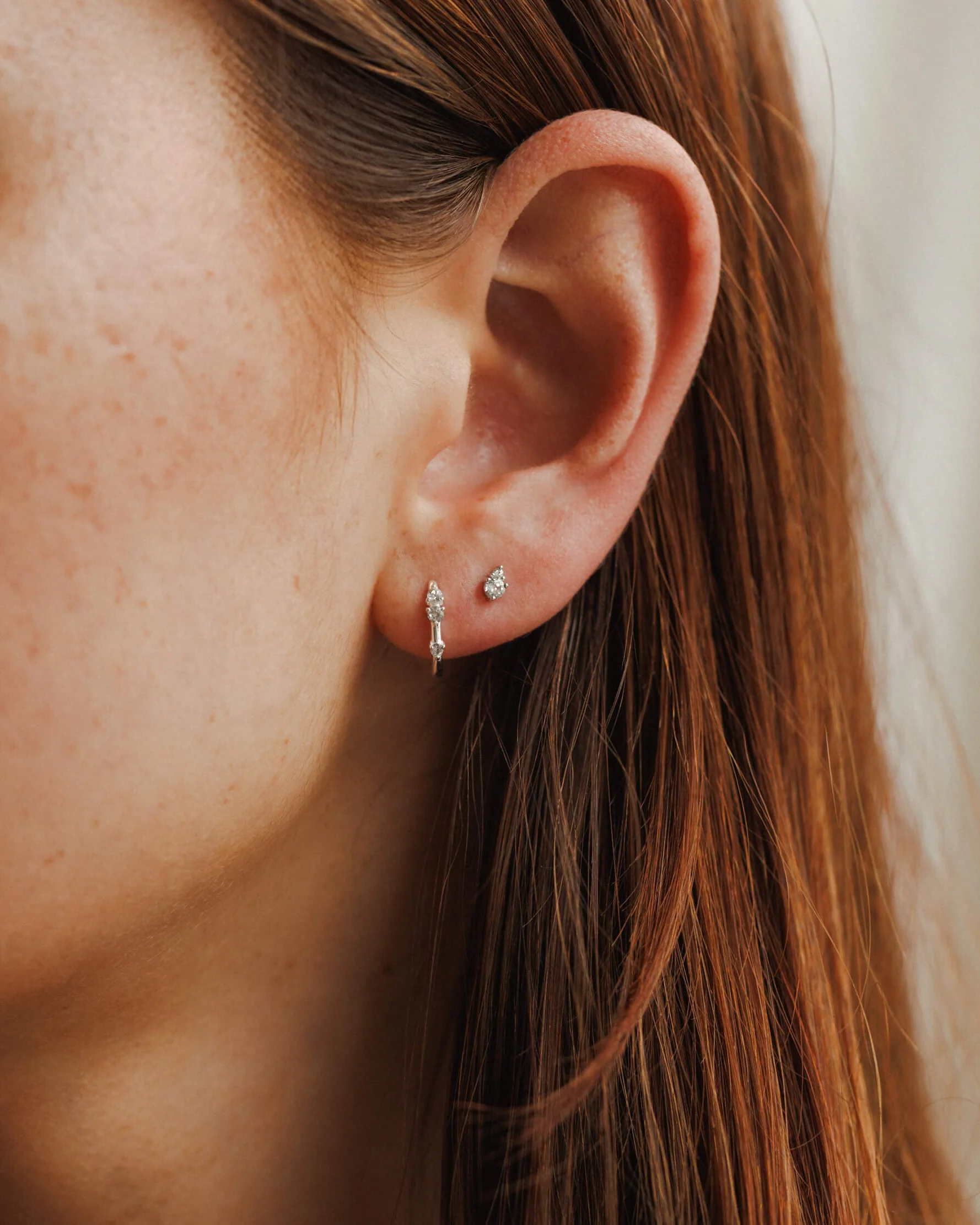Orion White Sapphire Hoops - Image 8