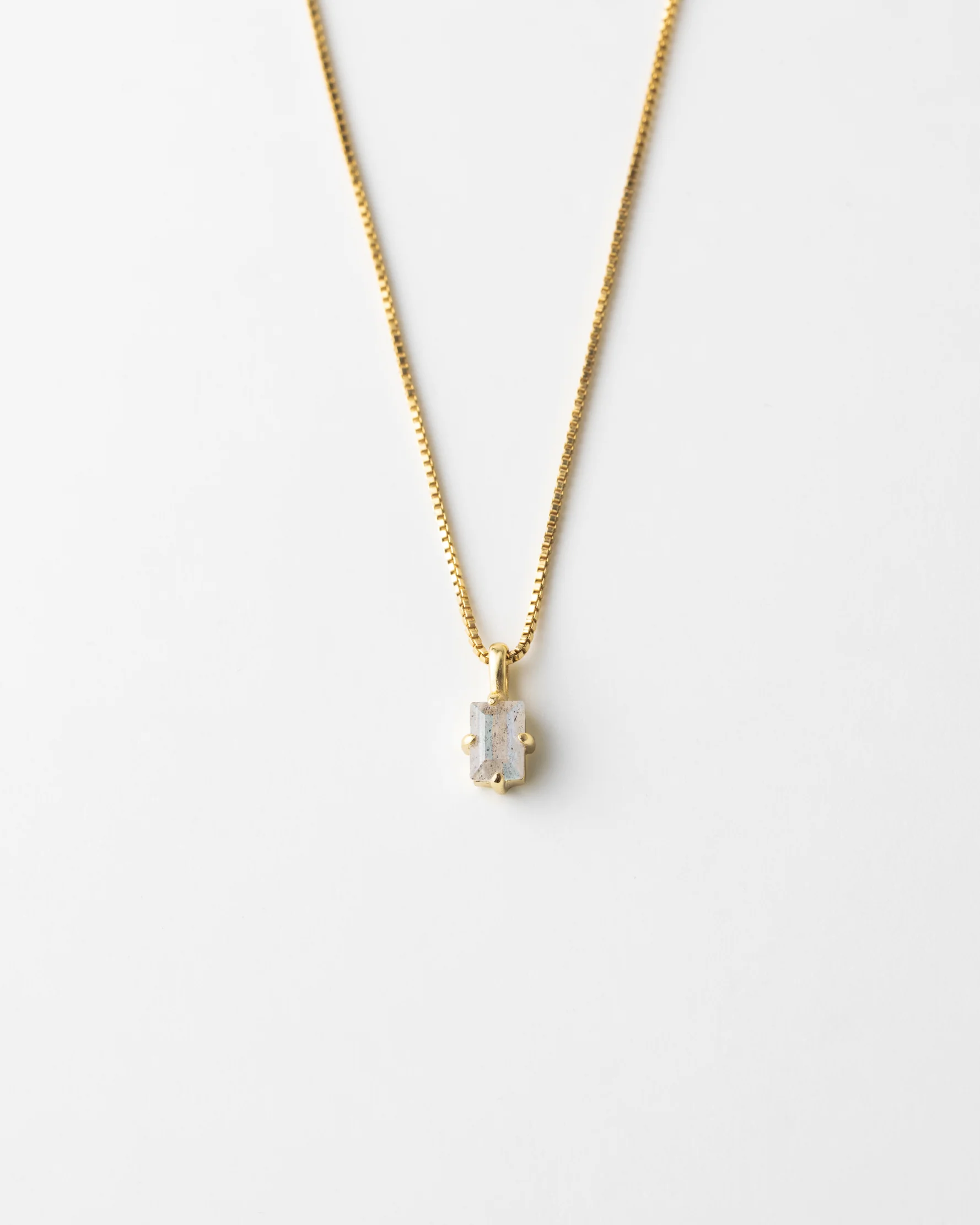 Labradorite Grand Baguette Necklace