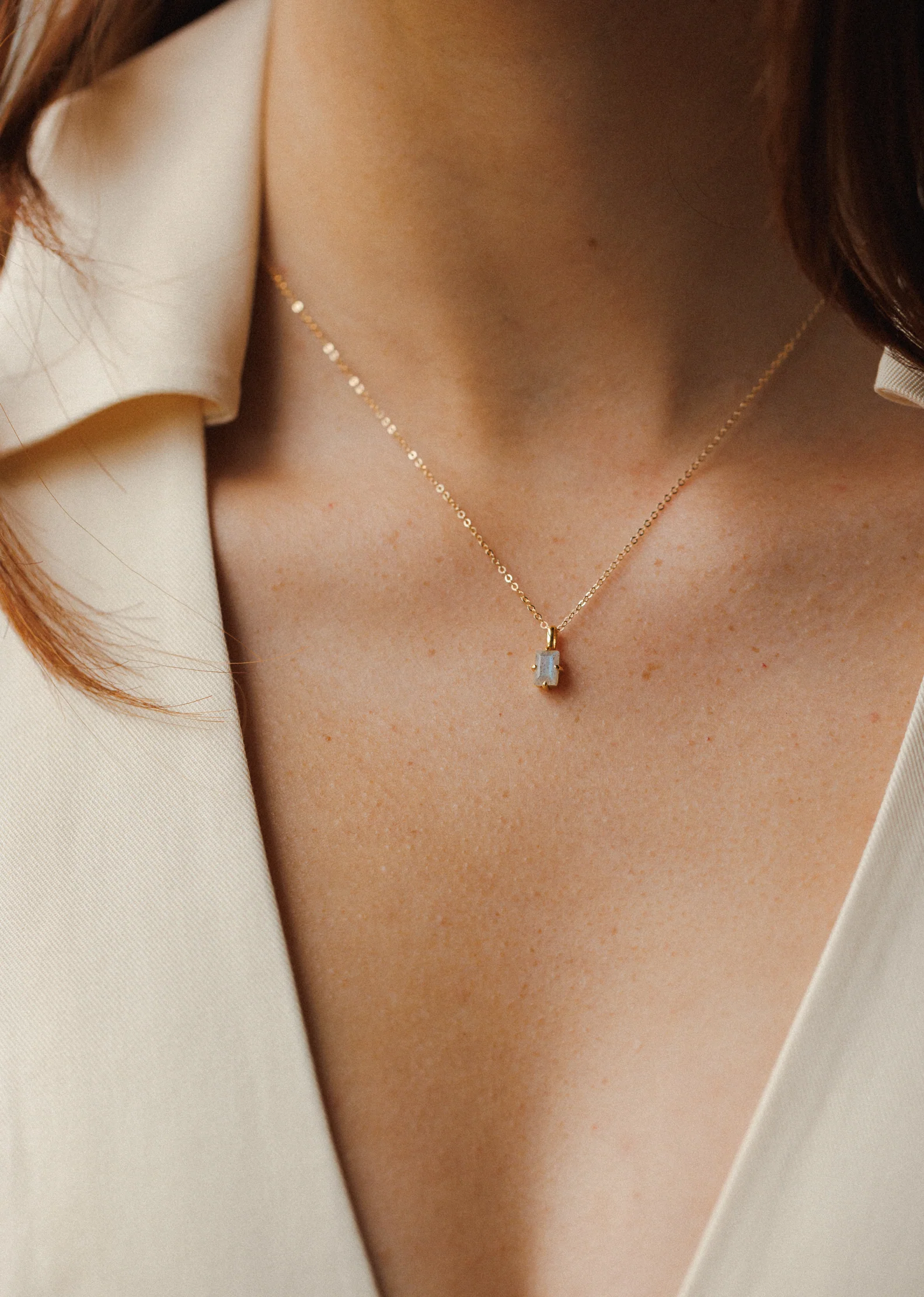 Labradorite Grand Baguette Necklace - Image 2