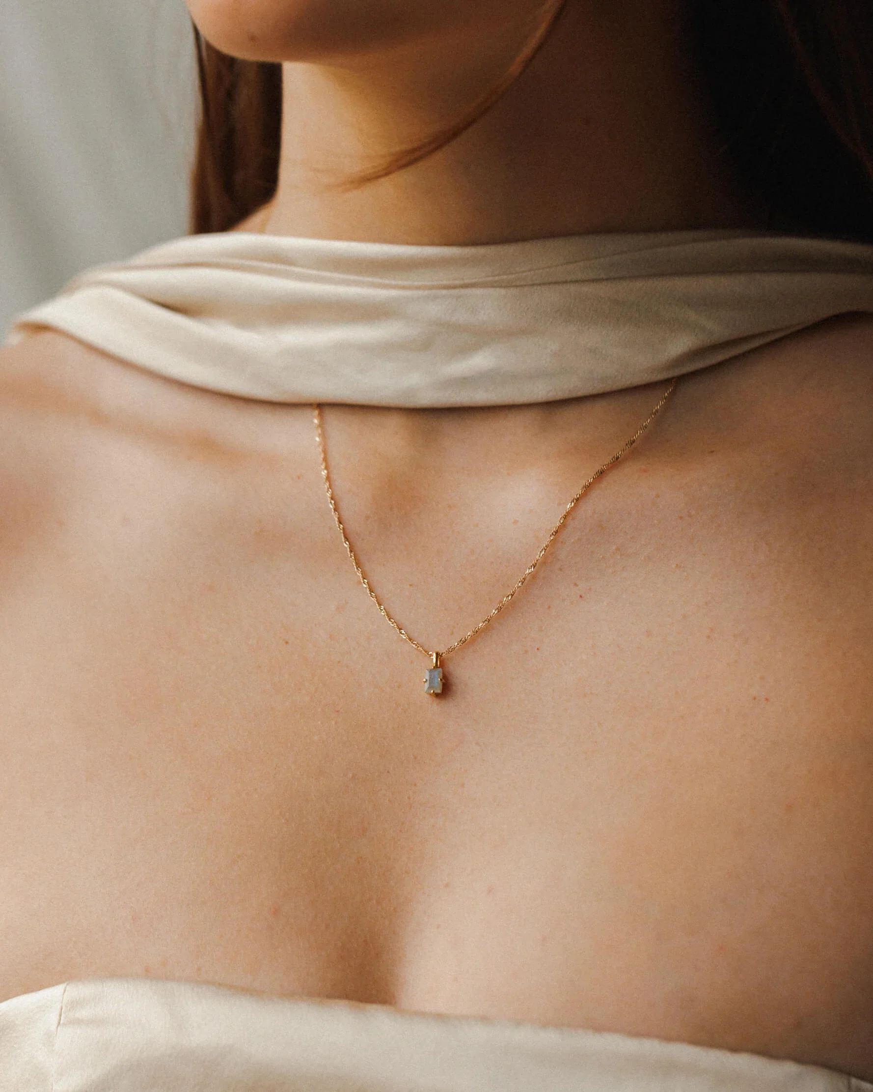 Labradorite Grand Baguette Necklace - Image 4