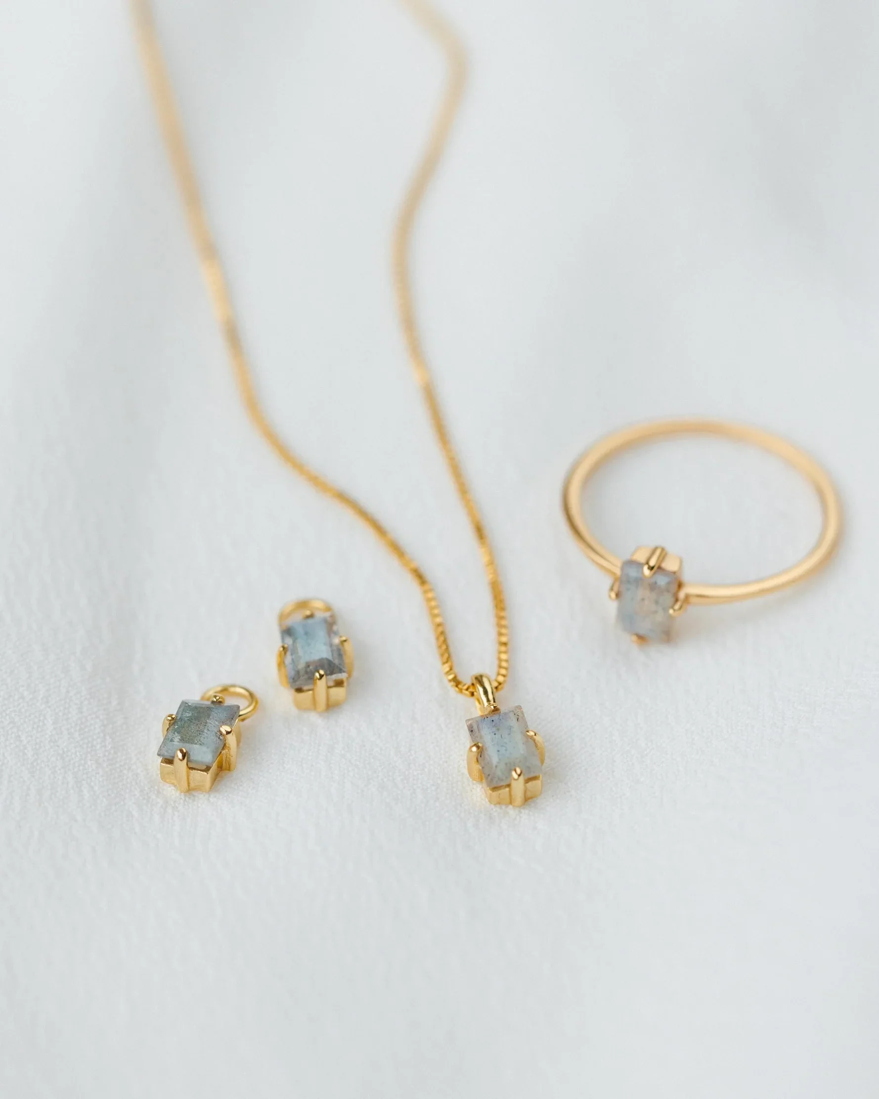 Labradorite Grand Baguette Necklace - Image 6