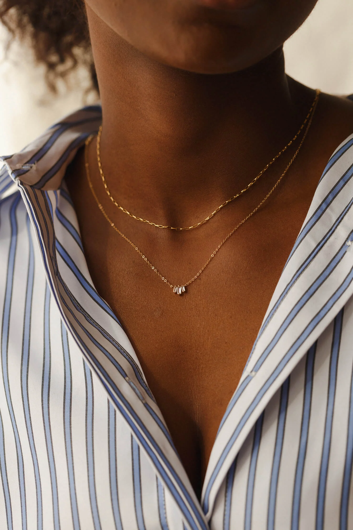 Prisma White Sapphire Necklace - Image 4