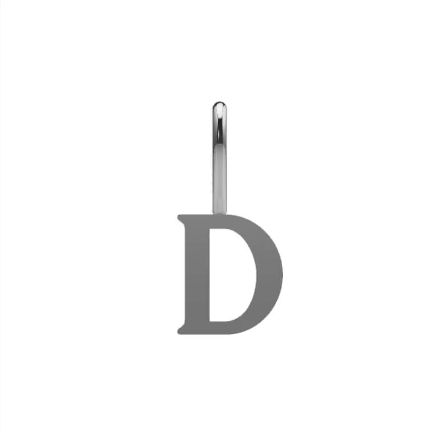 Serif Initial Pendant - Image 36