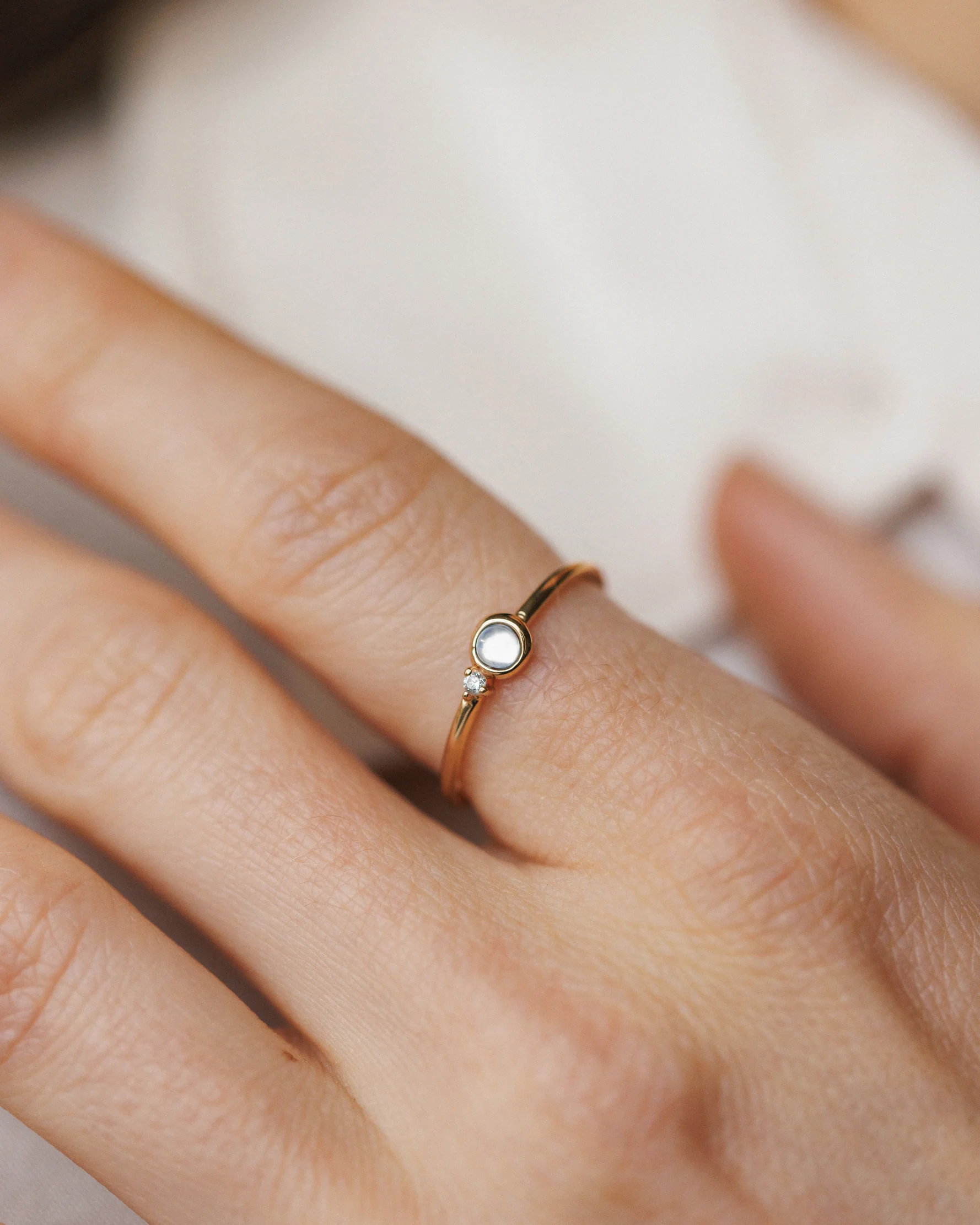 Solid Gold Moonstruck Ring - Image 2