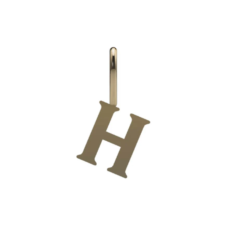 14k Serif Initial Pendant - Image 10