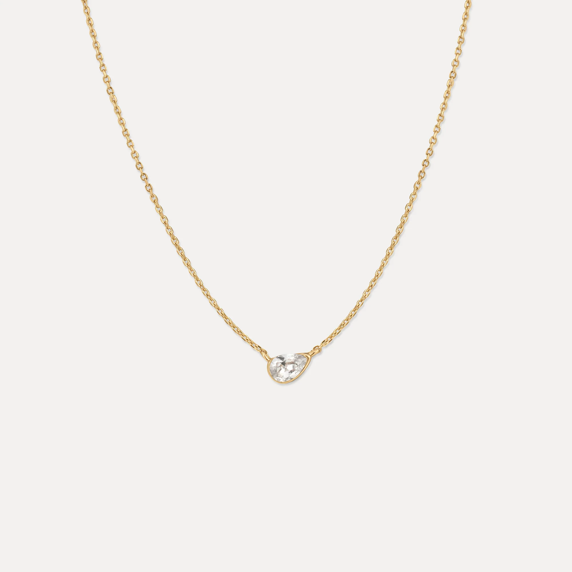 White Sapphire Zephyr Necklace